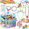 Image 1 : Lot of 3 Jewelry Making Kits - Snap Bead Jewelry Making Kits for Kids - 500+ PCS per kit