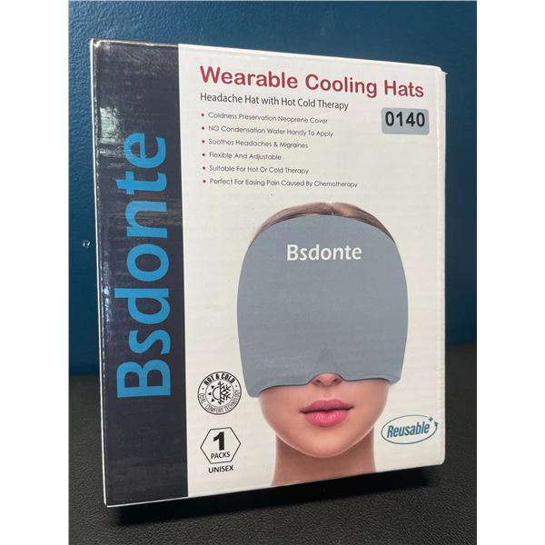Lot of 1 Wearable Cooling Hat - Headache/Migraine Relief Hat with Hot & Cold Therapy - Brand New!
