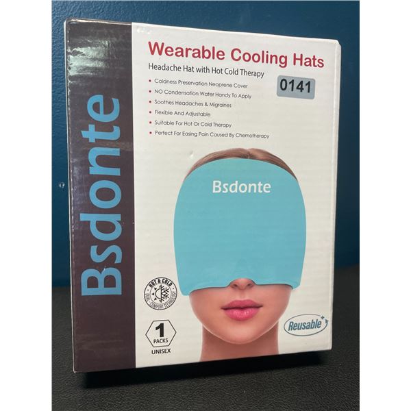 Lot of 1 Wearable Cooling Hat - Headache/Migraine Relief Hat with Hot & Cold Therapy - Brand New!