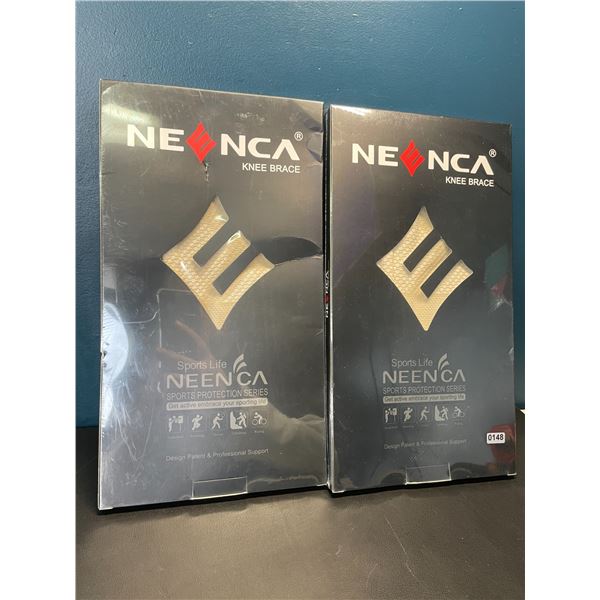 Lot of 2 Neenca Knee Braces for Adults - M Size