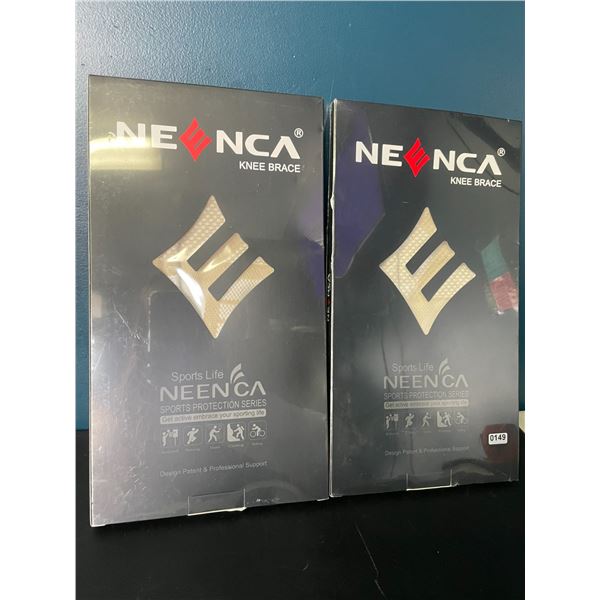 Lot of 2 Neenca Knee Braces for Adults - M Size
