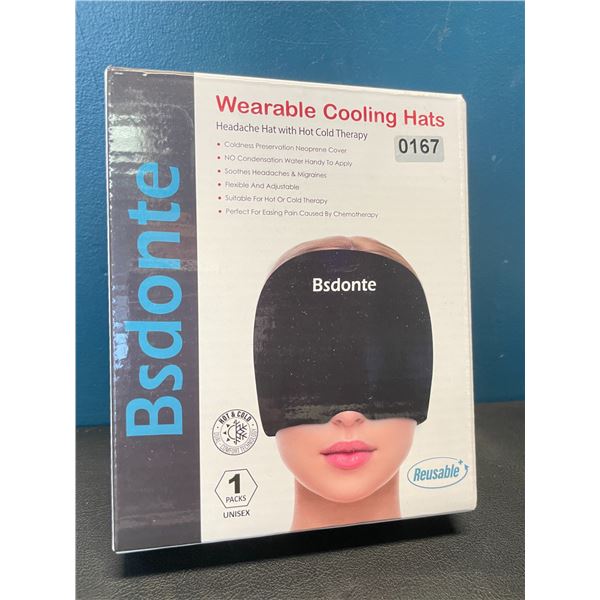 Lot of 1 Wearable Cooling Hat - Headache/Migraine Relief Hat with Hot & Cold Therapy - Brand New!