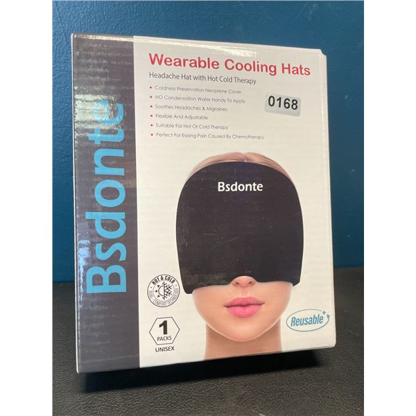 Lot of 1 Wearable Cooling Hat - Headache/Migraine Relief Hat with Hot & Cold Therapy - Brand New!