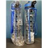 Image 1 : Lot of 2 Motivational Style Water Bottles