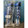 Image 1 : Lot of 2 Motivational Style Water Bottles