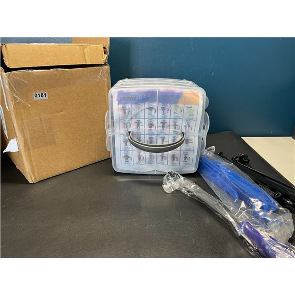 Lot of 1 Box of Car Retainer Clips/Plastic Body Fasteners - 855PCS - Assorted Sizes