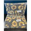 Image 2 : Lot of 2 Sunflower Checkered Mesh Backpack Sets w/ Cosmetic Bags