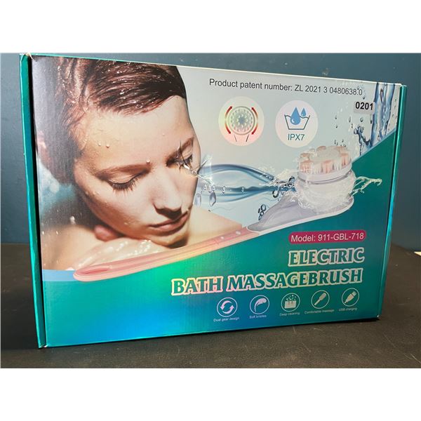 Lot of 1 Electric Bath/Shower Massage Brush - USB Rechargeable - Brand New!