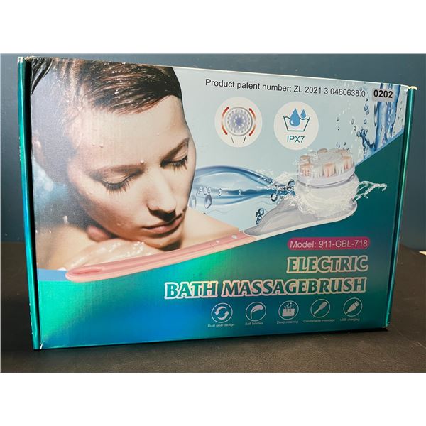 Lot of 1 Electric Bath/Shower Massage Brush - USB Rechargeable - Brand New!