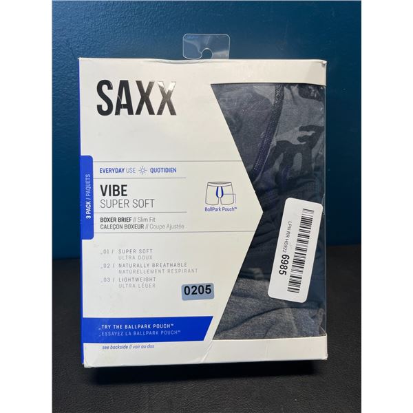 Lot of 1 Pack of SAXX Everyday Vibe Boxer Briefs for Men - Size M - 3 Pack!