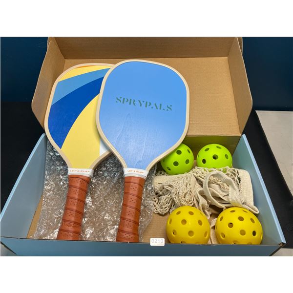 Lot of 1 Sprypals Pickleball Paddle Set - Brand New!