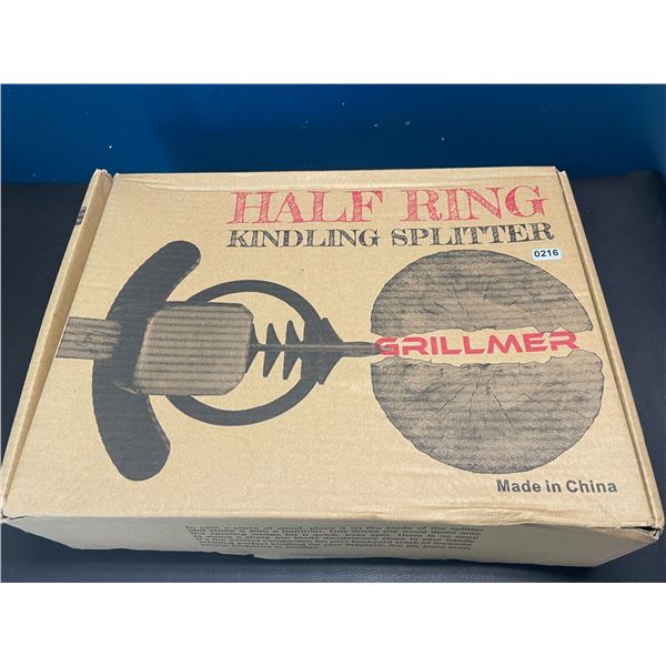 Lot of 1 Grillmer Half Ring Kindling Splitter/Log Splitter - Brand New!