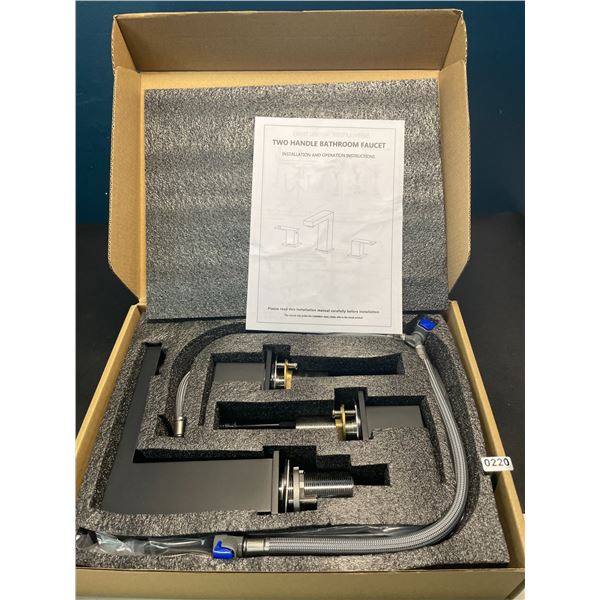 Lot of 1 Kenes Two-Handle Bathroom Faucet - Black - Brand New!