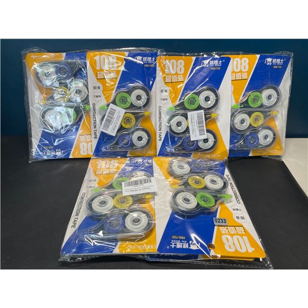 Lot of 3 Multi-Packs of Correction Tape/"White Out" Tape