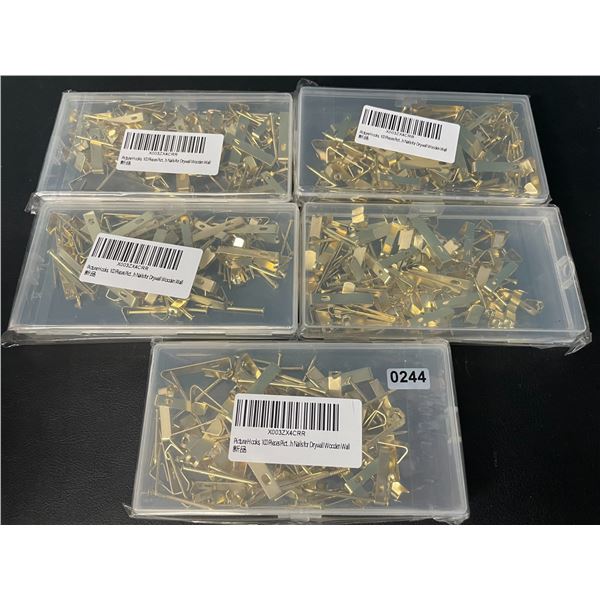 Lot of 5 Picture Hook Hanging Kits