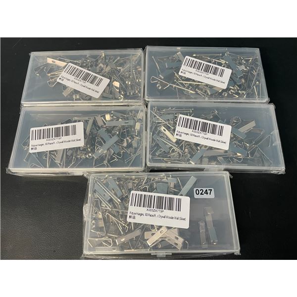 Lot of 5 Picture Hook Hanging Kits