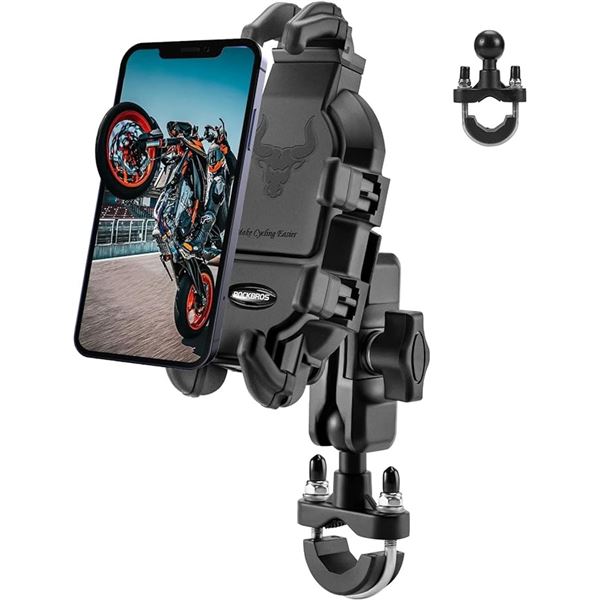 Lot of 1 Rockbros Motorcycle Phone Holder/Bike Phone Mount - Handlebar Mount