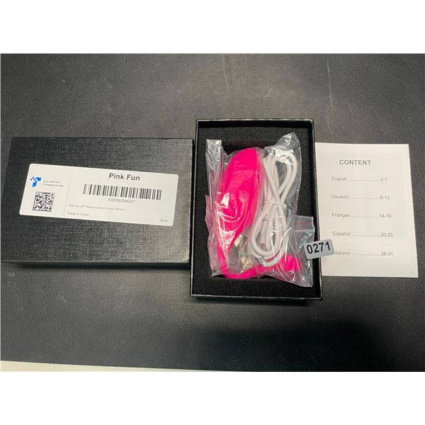Lot of 1 Pink Fun G-Spot Vibrator Sex Toy for Women w/ App Control