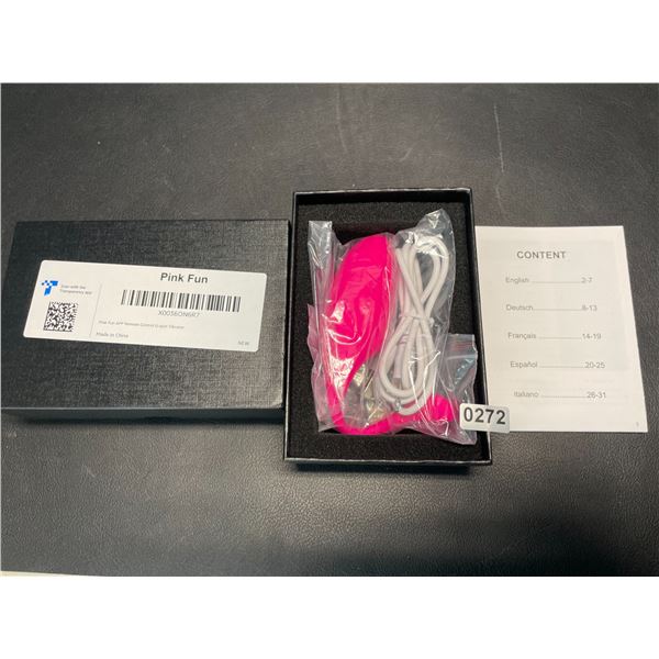 Lot of 1 Pink Fun G-Spot Vibrator Sex Toy for Women w/ App Control