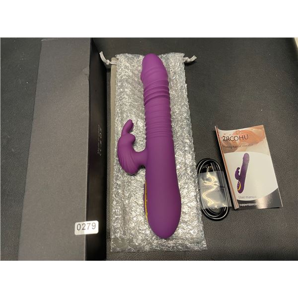 Lot of 1 Thrusting/Moving & Vibrating "Rabbit" Style Rechargeable Sex Toy for Women