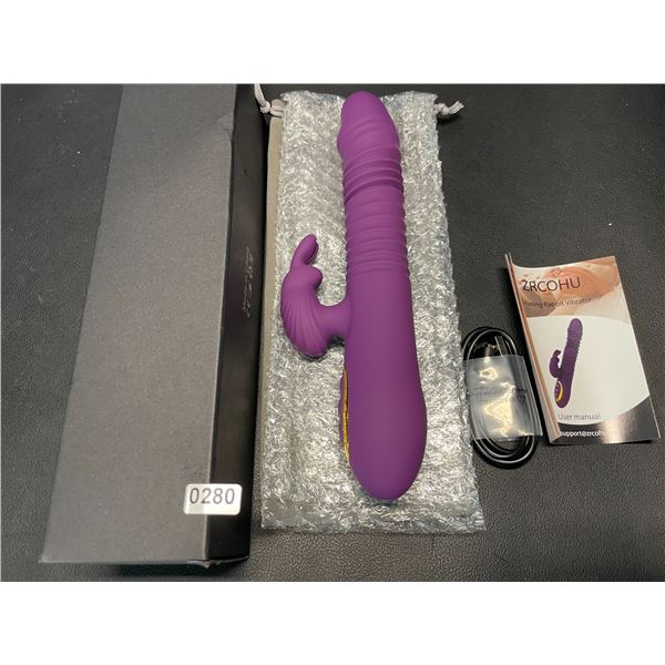 Lot of 1 Thrusting/Moving & Vibrating "Rabbit" Style Rechargeable Sex Toy for Women