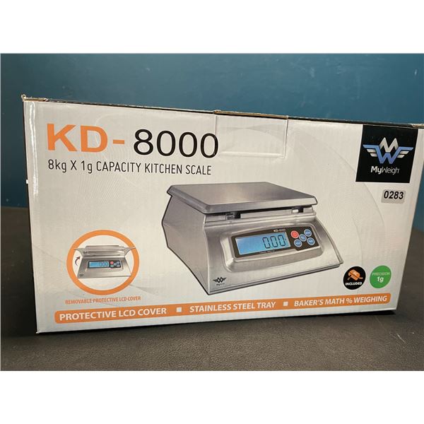 Lot of 1 KD-8000 8kg x 1g Capacity Kitchen Scale