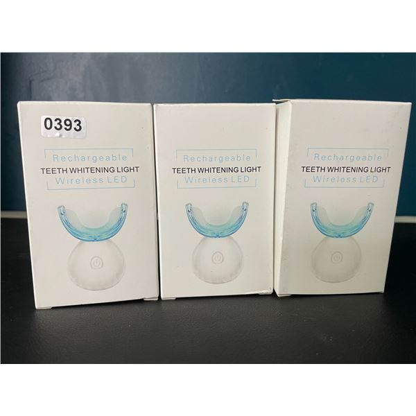 Lot of 3 Rechargeable Teeth Whitening Lights