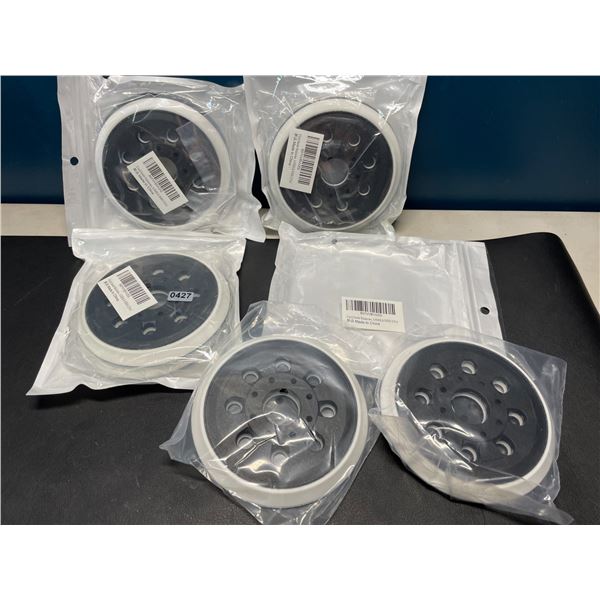 Lot of 4 Multi-Packs of 5-Inch Sander Replacement Heads - 2PCS per pack/8 Total