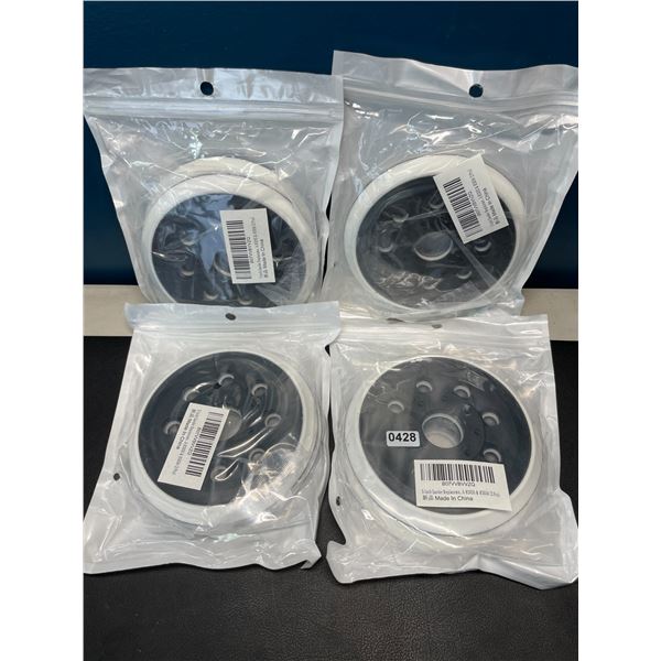 Lot of 4 Multi-Packs of 5-Inch Sander Replacement Heads - 2PCS per pack/8 Total