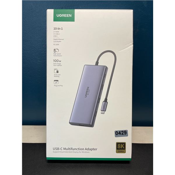 Lot of 1 Ugreen 10-in-1 USB-C Multifunction Adapter