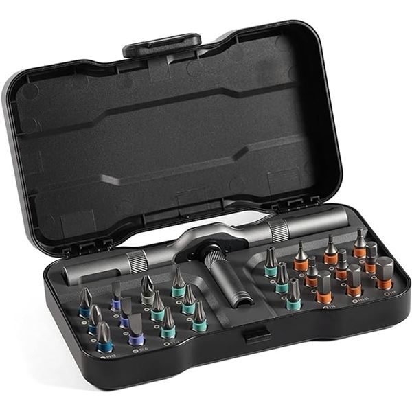 Lot of 1 ATuMan RS1 24PC Multipurpose Ratchet Screwdriver Set