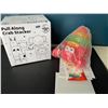 Image 2 : Lot of 1 Pull Along Crab Stacker Light-Up/Singing Toy for Infants 12m+