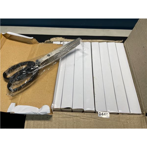 Lot of 10 Pairs of Fringing Scisssors