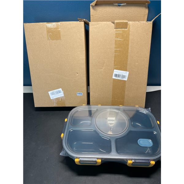Lot of 2 Bento Style Lunch Boxes - Brand New!