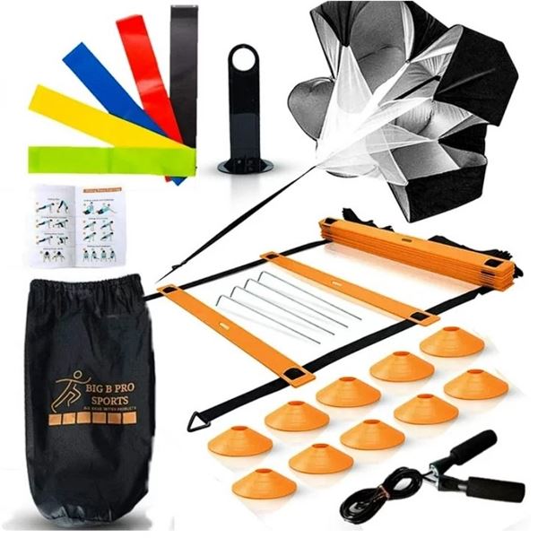 Lot of 1 Big B Pro Sports Speed & Agility Training Set - For Soccer, Football, and other Sports!