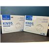 Image 1 : Lot of 2 Boxes of KN95 Protective Face Masks - 50pcs per box/100 total