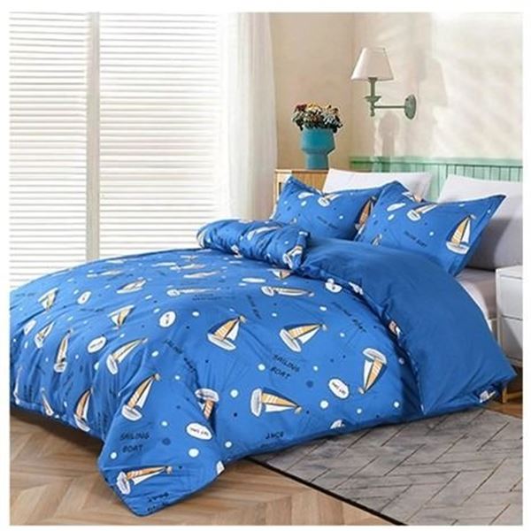 Lot of 1 YMY Home Collection Full/Queen Size Duvet Cover Set - Sail Boat Design