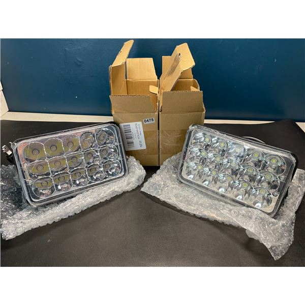 Lot of 2 LED Headlights for Offroading Vehicles