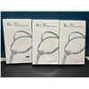 Image 1 : Lot of 3 P2 Nasal Pillow Interface Silicone Masks for CPAP/Sleep Apnea Machines