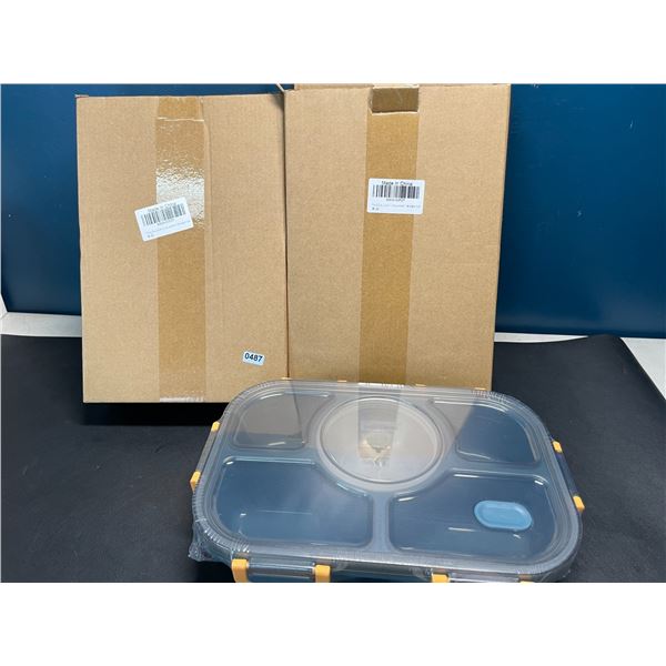 Lot of 2 Bento Style Lunch Boxes - Brand New!