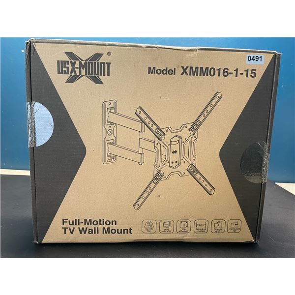 Lot of 1 Full Motion TV Wall Mount - For TV's 26-55inch
