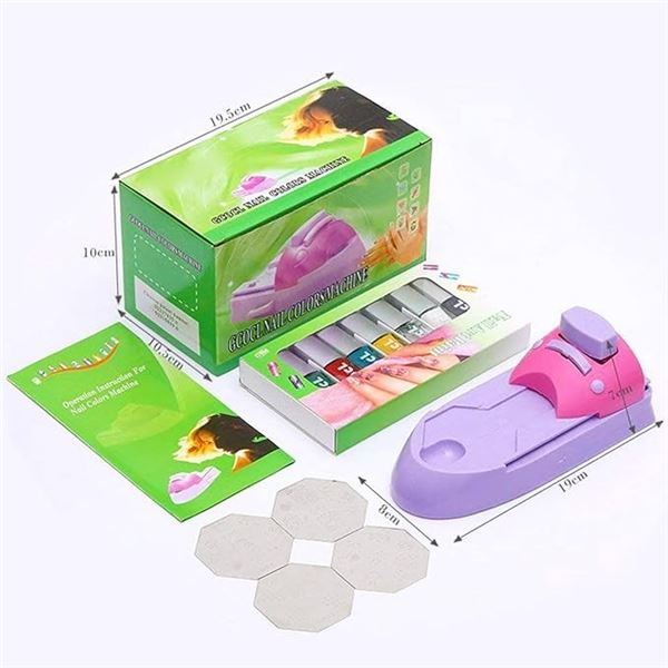 Lot of 2 LHKJ Nail Art Stamper Kits - Nail Art Pattern Printer/Stamper Kits