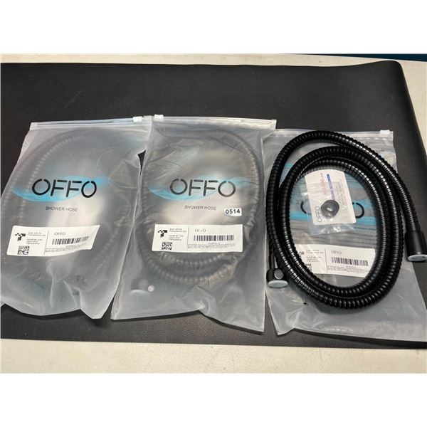 Lot of 3 Stainless Steel Replacement Shower Hoses - 60inches