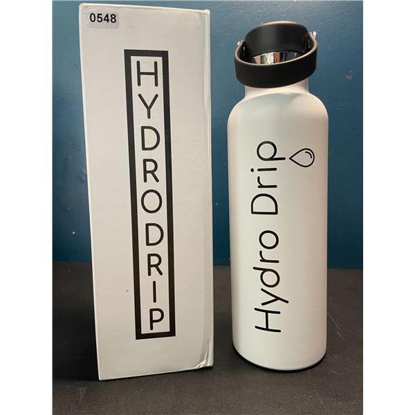 Lot of 1 Hydro Drip All-Purpose Stainless Steel Insulated Water Bottle - 24oz - White