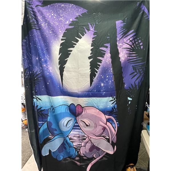 Lot of 1 Lilo & Stitch Duvet Cover Set - Twin Size - Includes 1x Duvet Cover & 2x Pillowcases