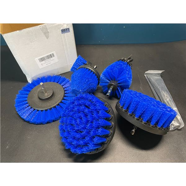 Lot of 1 Drill Brush Cleaning Attachment Tool Set - 7PC