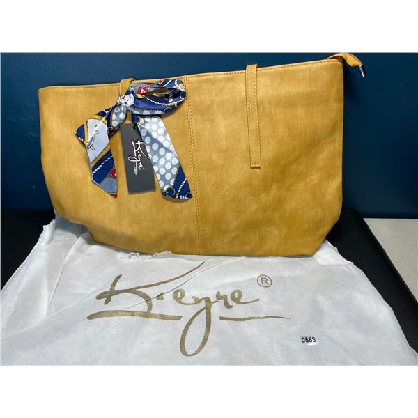 Lot of 1 Women's K.eyre Fashion Handbag/Tote - Yellow - 14 inch