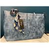 Image 2 : Lot of 1 Women's K.eyre Fashion Handbag/Tote - Blue - 14 inch
