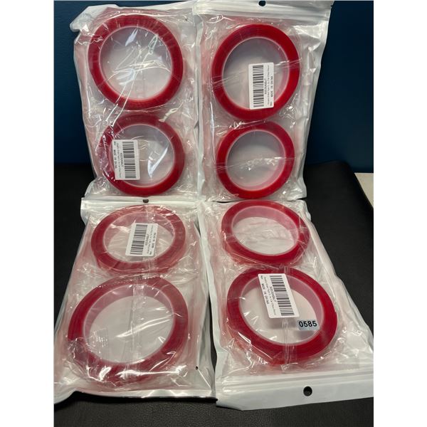 Lot of 4 Multi-Packs of Double Sided Tape