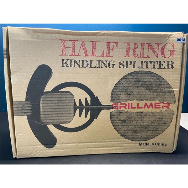 Lot of 1 Grillmer Half Ring Kindling Splitter/Log Splitter - Brand New!